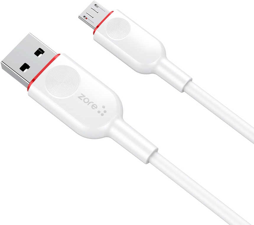 Rengareng Beyaz Zcl-01 Micro USB Kablo