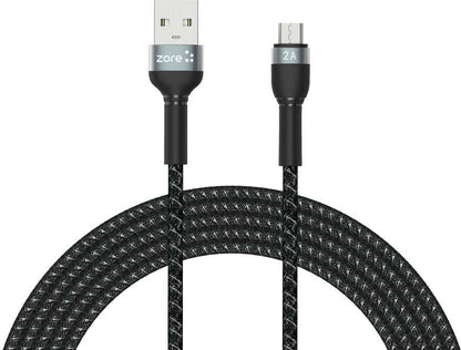 Rengareng Siyah Shira Serisi Micro USB Kablo 3 Metre