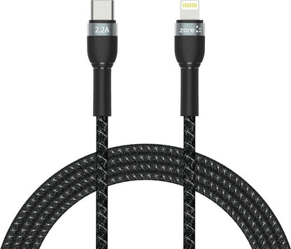Rengareng Siyah Shira Serisi Type-C To Lightning Pd Kablo 2 Metre