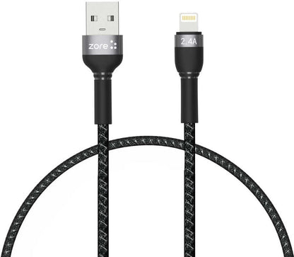 Rengareng Siyah Shira Serisi Lightning USB Kablo 30 cm