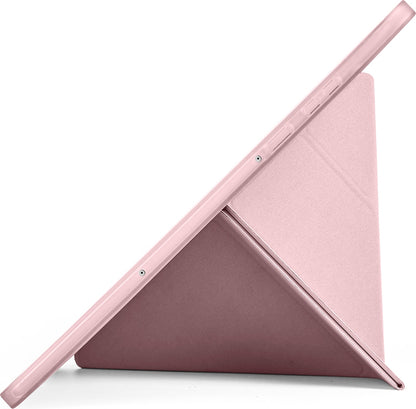 Rengareng Galaxy Tab S11 Kılıf Zore Tri Folding Kalem Bölmeli Standlı Kılıf - Mavi