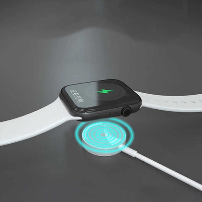Rengareng Beyaz Apple Watch USB Şarj Kablosu