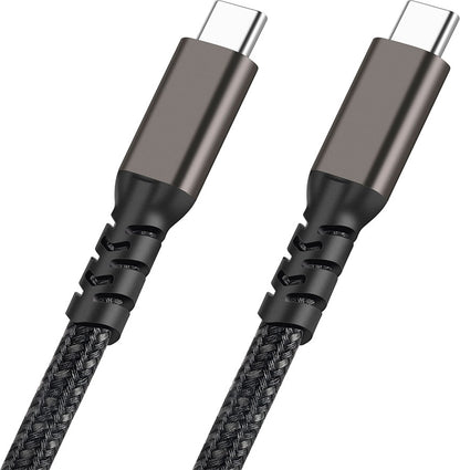 Rengareng Siyah 2.jenerasyon Type-C To Type-C Usb3.2 Pd Data Kablosu 100W 20GBPS 4K@60Hz 0.5 Metre