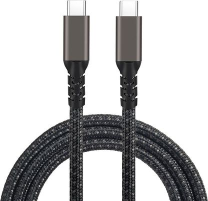 Rengareng Siyah 2.jenerasyon Type-C To Type-C Usb3.2 Pd Data Kablosu 100W 20GBPS 4K@60Hz 0.5 Metre