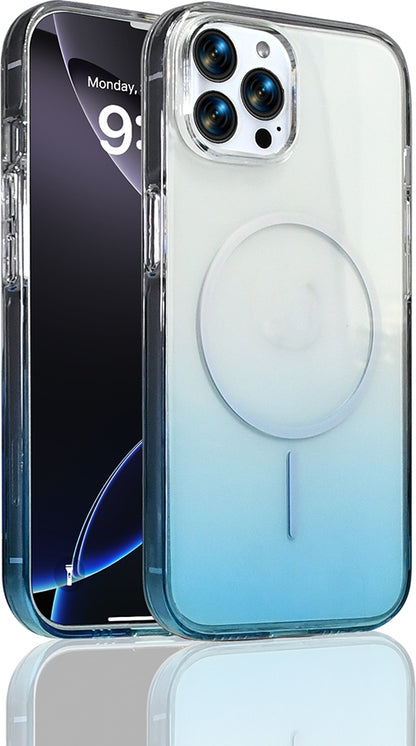 Rengareng iPhone 16 Pro Kılıf M-Safe Şarj Özellikli Zore Septik Silikon Kapak - Turkuaz