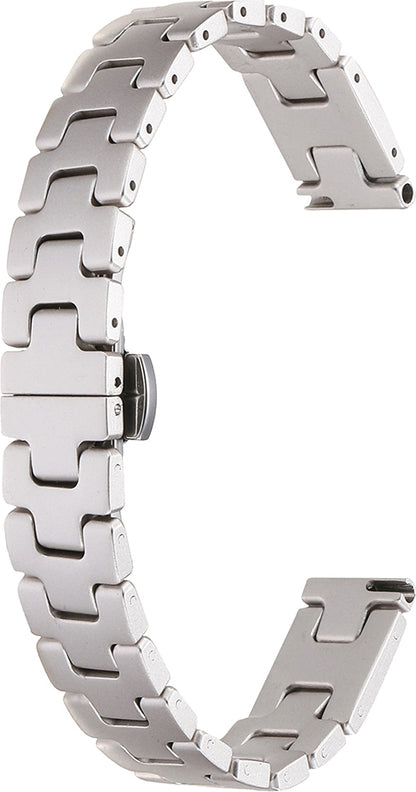 Rengareng Watch Ultra 49MM Zore KRD-150 Metal Kordon Strap Kayış - Starlight