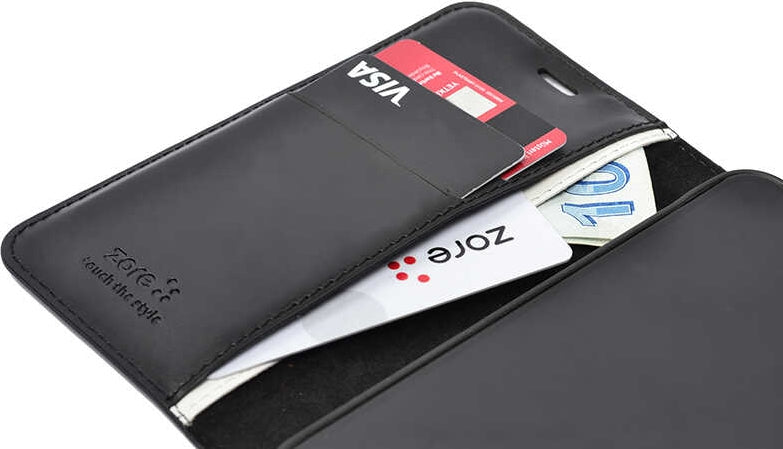 Rengareng Reno 14F 5g Kılıf Zore Kar Deluxe Kapaklı Kılıf - Kırmızı