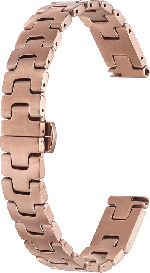 Rengareng Watch 38MM Zore KRD-150 Metal Kordon Strap Kayış - Rose Gold