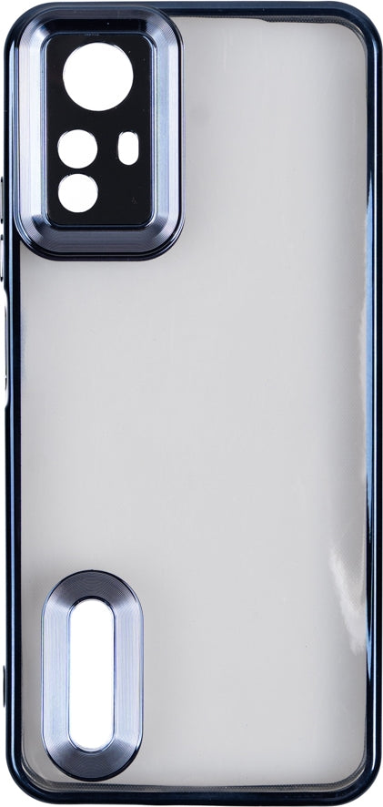 Rengareng Redmi Note 12S Kılıf Kamera Korumalı Logo Gösteren Zore Omega Kapak - Lacivert