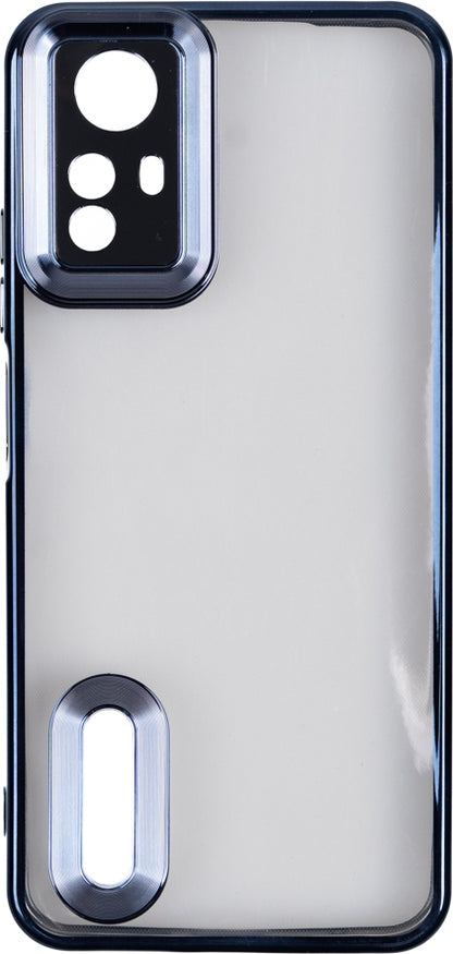Rengareng Redmi Note 12S Kılıf Kamera Korumalı Logo Gösteren Zore Omega Kapak - Lacivert