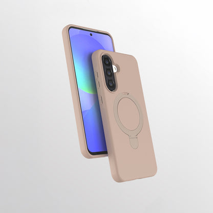 Rengareng Galaxy A56 Kılıf M-Safe Şarj Özellikli Standlı Mnc Samara Kapak - Desert Gold