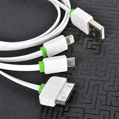 Rengareng Beyaz High Speed 3 In 1 Lightning Micro Type-C USB Kablo