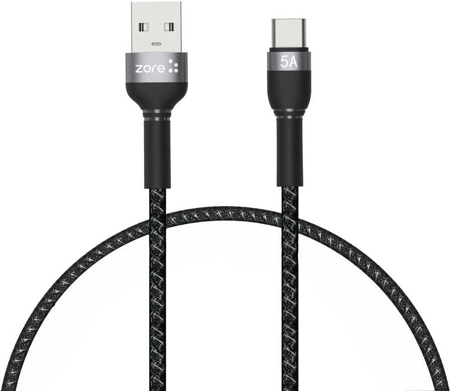 Rengareng Siyah Shira Serisi Type-C USB Kablo 30 cm