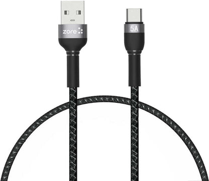 Rengareng Siyah Shira Serisi Type-C USB Kablo 30 cm
