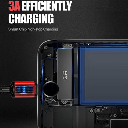 Rengareng Siyah LC93 3 In 1 USB Kablo