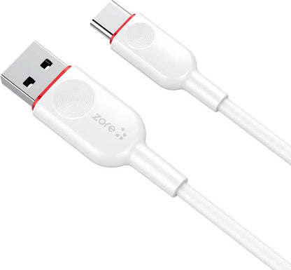 Rengareng Beyaz Zcl-03 Type-C USB Kablo