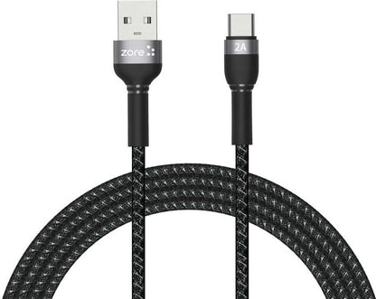 Rengareng Siyah Shira Serisi Type-C USB Kablo 2 Metre