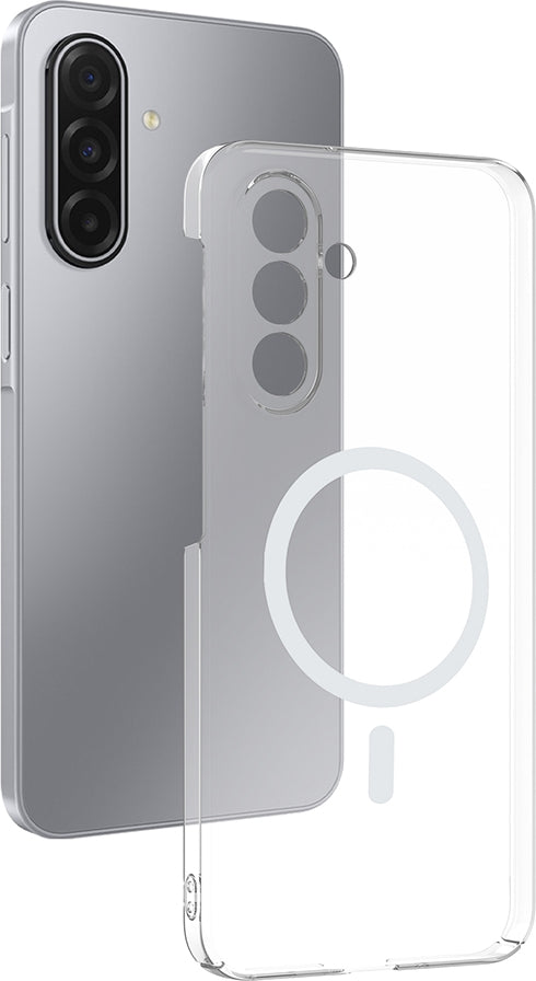 Rengareng Galaxy A17 Kamera Korumalı M-Safe Şarj Özellikli Şeffaf Zore London Silikon Kapak - Şeffaf