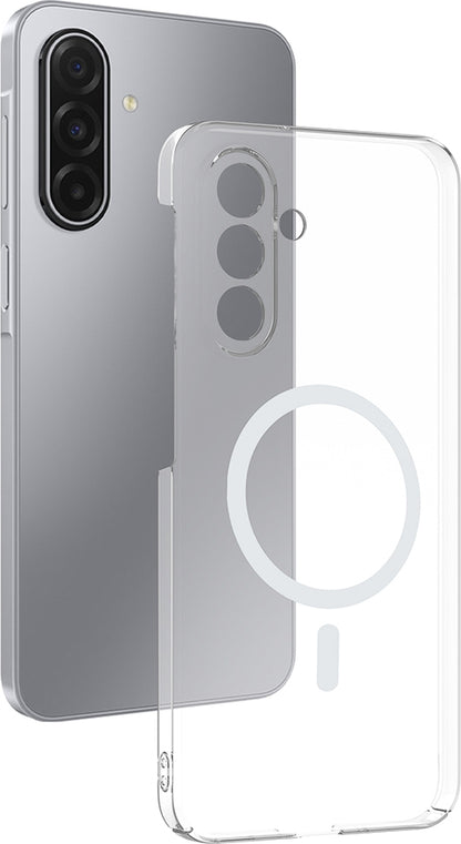 Rengareng Galaxy A17 Kamera Korumalı M-Safe Şarj Özellikli Şeffaf Zore London Silikon Kapak - Şeffaf