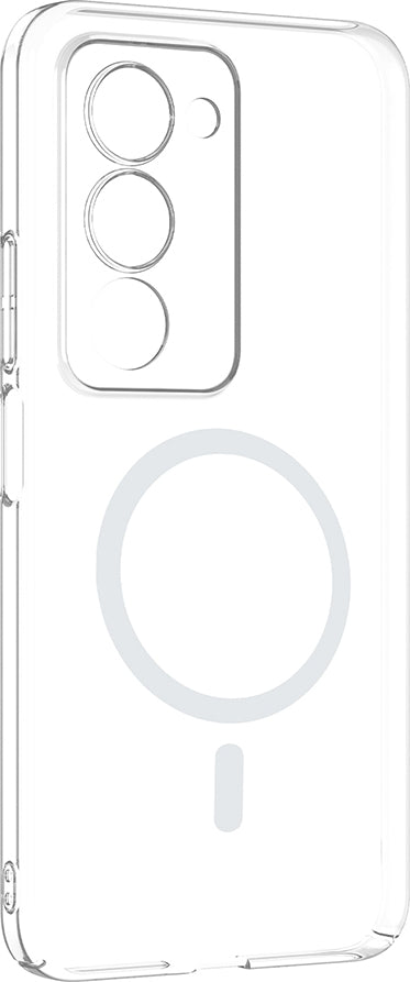 Rengareng Redmi 15 Kamera Korumalı M-Safe Şarj Özellikli Şeffaf Zore London Silikon Kapak - Şeffaf