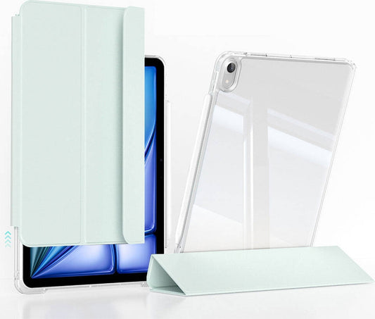 Rengareng apple iPad Air 13 2024 Kılıf Magnetik Ayrılabilen Airbagli Zore Sliding Tablet Kılıfı - Gold