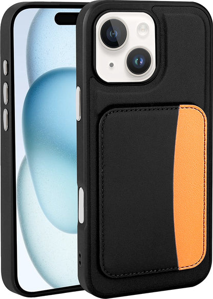 Rengareng iPhone 13 Kılıf Kartlıklı Zore X-Kart Silikon Kapak - Siyah