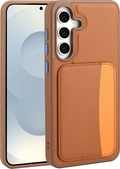 Rengareng Galaxy S25 Fe Kılıf Kartlıklı Zore X-Kart Silikon Kapak - Siyah