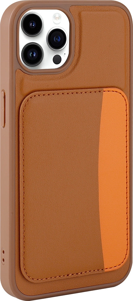 Rengareng iPhone 15 Pro Max Kılıf Kartlıklı Zore X-Kart Silikon Kapak - Koyu Gri