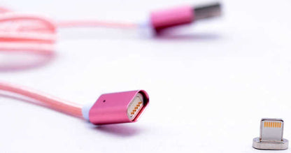 Rengareng Siyah Metal Manyetic Uçlu Lightning USB Kablo