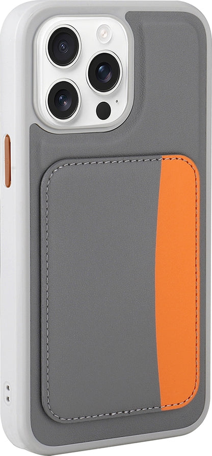 Rengareng iPhone 16 Pro Kılıf Kartlıklı Zore X-Kart Silikon Kapak - Lacivert