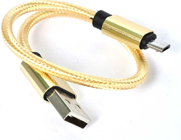 Rengareng Gold 30 cm Halat Micro USB Kablo