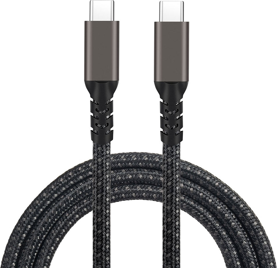 Rengareng Siyah 2.jenerasyon Type-C To Type-C Usb3.2 Pd Data Kablosu 100W 20GBPS 4K@60Hz 0.2 Metre