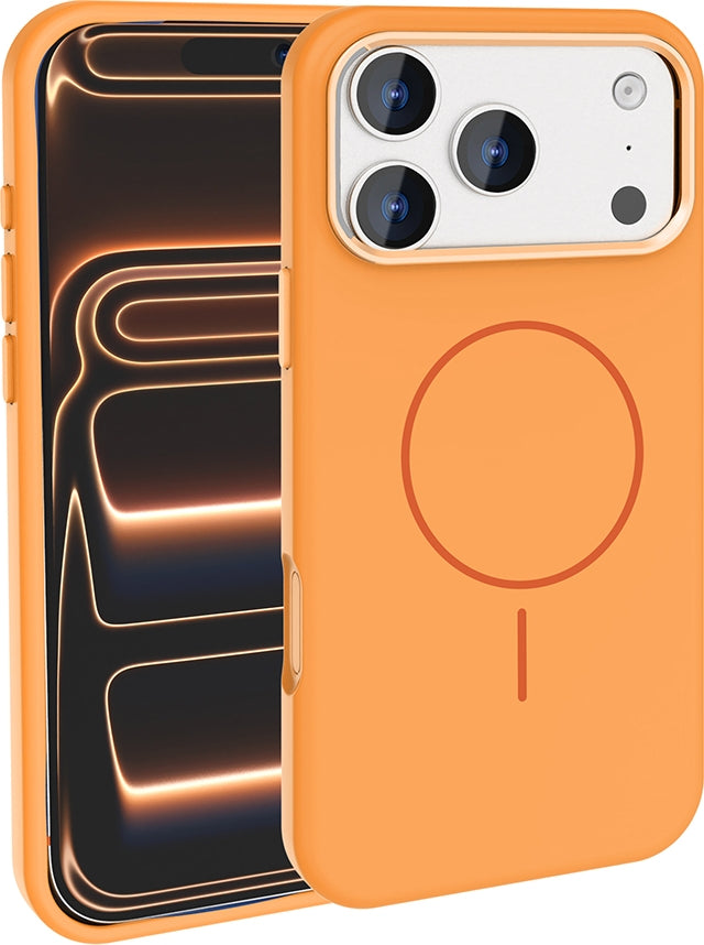 Rengareng iPhone 17 Pro Max Kılıf M-Safe Şarj Özellikli Metal Kamera Çerçeveli Mnc Edi Silikon Kapak - Lila