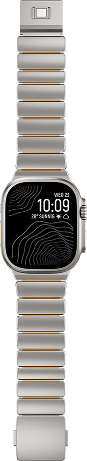 Rengareng Watch 7 45MM Zore KRD-152 Titanyum Silikon Kordon - Siyah-Yeşil
