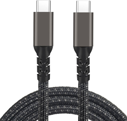 Rengareng Siyah 2.jenerasyon Type-C To Type-C Usb3.2 Pd Data Kablosu 100W 20GBPS 4K@60Hz 0.2 Metre