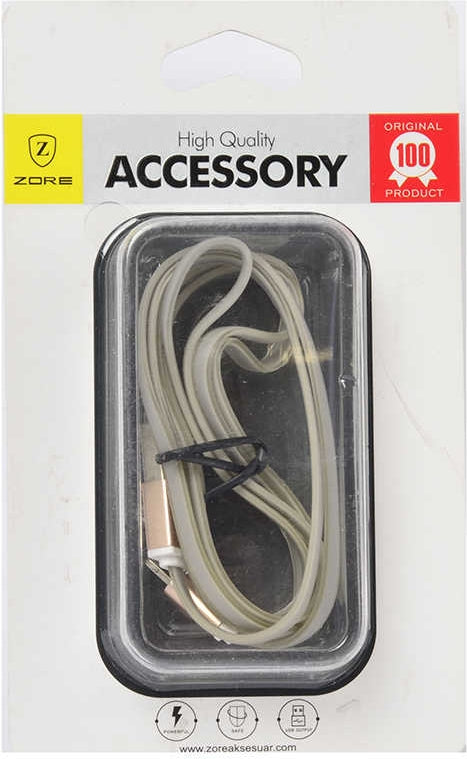 Rengareng Gri High Speed Lightning USB Kablo
