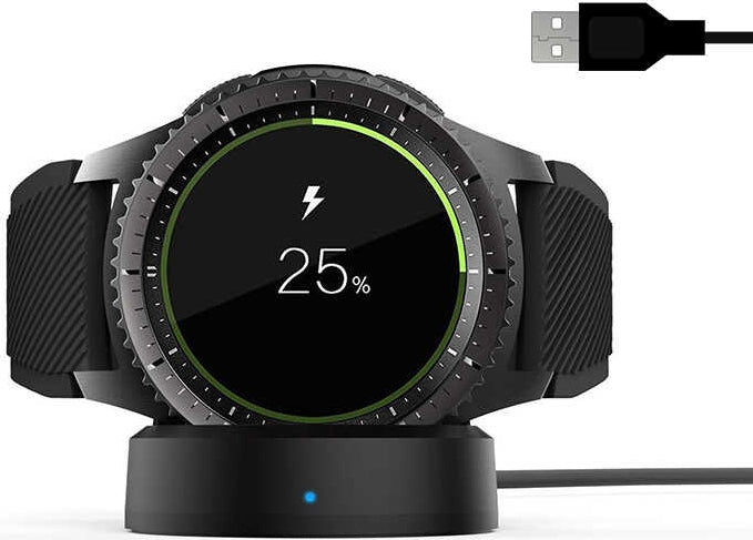 Rengareng Siyah Gear S3 USB Şarj Kablosu