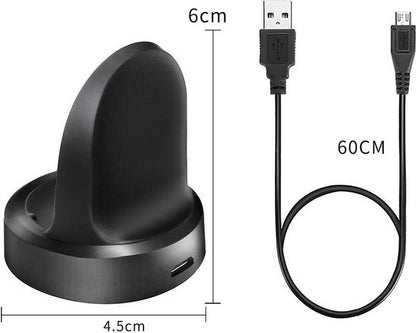 Rengareng Siyah Gear S3 USB Şarj Kablosu