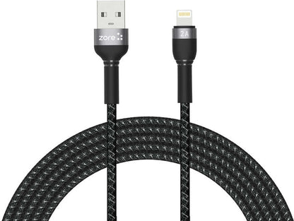 Rengareng Siyah Shira Serisi Lightning USB Kablo 3 Metre
