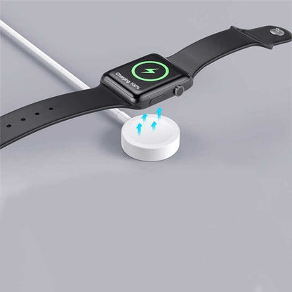 Rengareng Beyaz Akıllı Saat Wireless Type-C Şarj Kablosu 1m