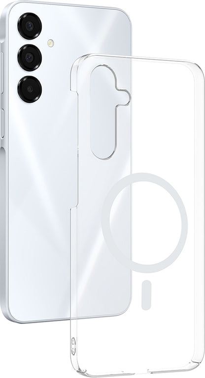 Rengareng Galaxy A16 Kamera Korumalı M-Safe Şarj Özellikli Şeffaf Zore London Silikon Kapak - Şeffaf