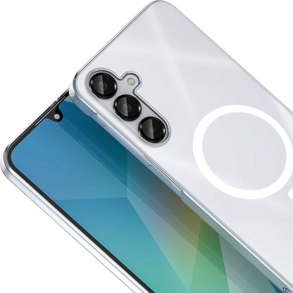 Rengareng Galaxy A16 Kamera Korumalı M-Safe Şarj Özellikli Şeffaf Zore London Silikon Kapak - Şeffaf