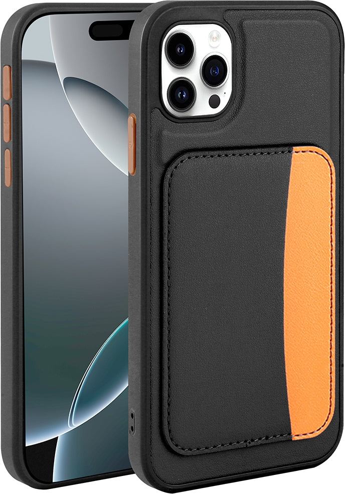 Rengareng iPhone 11 Kılıf Kartlıklı Zore X-Kart Silikon Kapak - Siyah