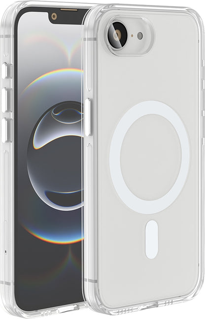 Rengareng iPhone 17E Kılıf M-Safe Şarj Özellikli Kamera Korumalı Zore Kripto Kapak - Şeffaf