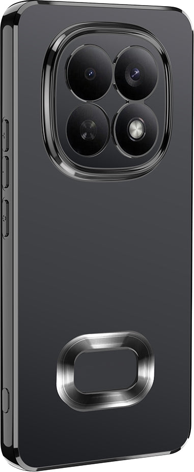 Rengareng Redmi Note 15 Pro Kılıf Kamera Korumalı Logo Gösteren Zore Omega Kapak - Rose Gold