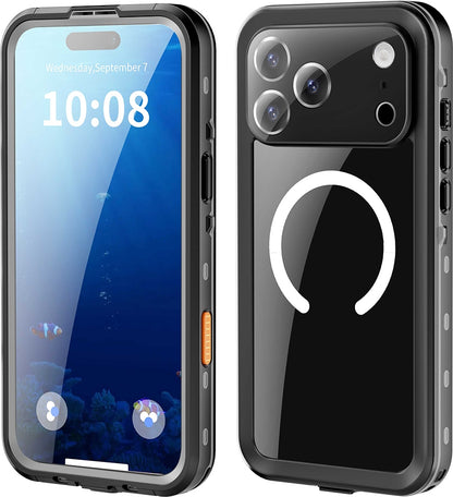 Rengareng iPhone 17 Pro Max Kılıf 1-1 Su Geçirmez Kılıf - Siyah