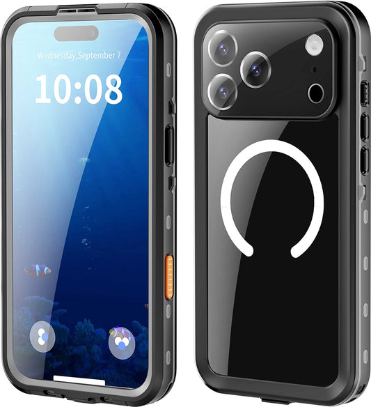 Rengareng iPhone 17 Pro Max Kılıf 1-1 Su Geçirmez Kılıf - Siyah