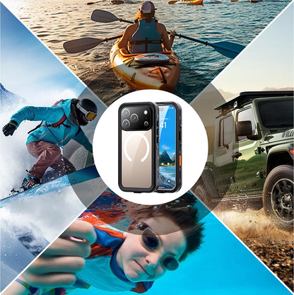 Rengareng iPhone 17 Pro Kılıf 1-1 Su Geçirmez Kılıf - Siyah