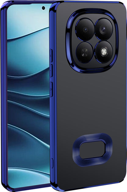 Rengareng Redmi Note 15 5g Kılıf Kamera Korumalı Logo Gösteren Zore Omega Kapak - Lacivert