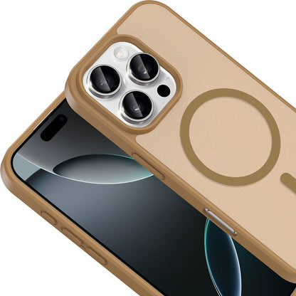 Rengareng iPhone 16 Pro Max Kılıf M-Safe Şarj Özellikli Zore Babet Kapak - Gri